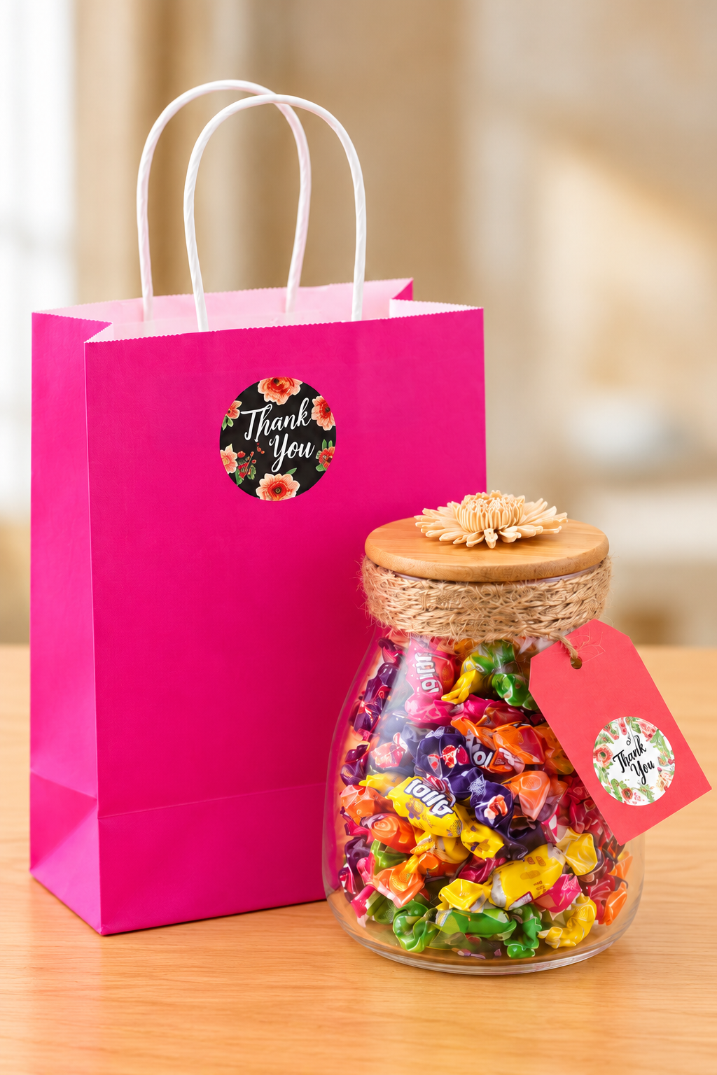 Thank You Gift Bag Dubai with Candy Jar for Kids Birthday Parties